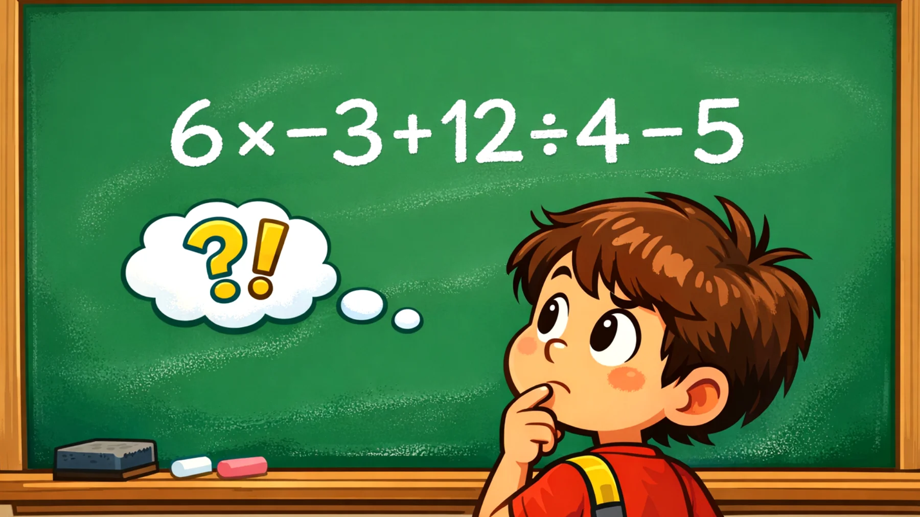 Quanto fa 6 × -3 + 12 ÷ 4 - 5? Il 90% sbaglia: solo le menti davvero brillanti danno la risposta giusta"