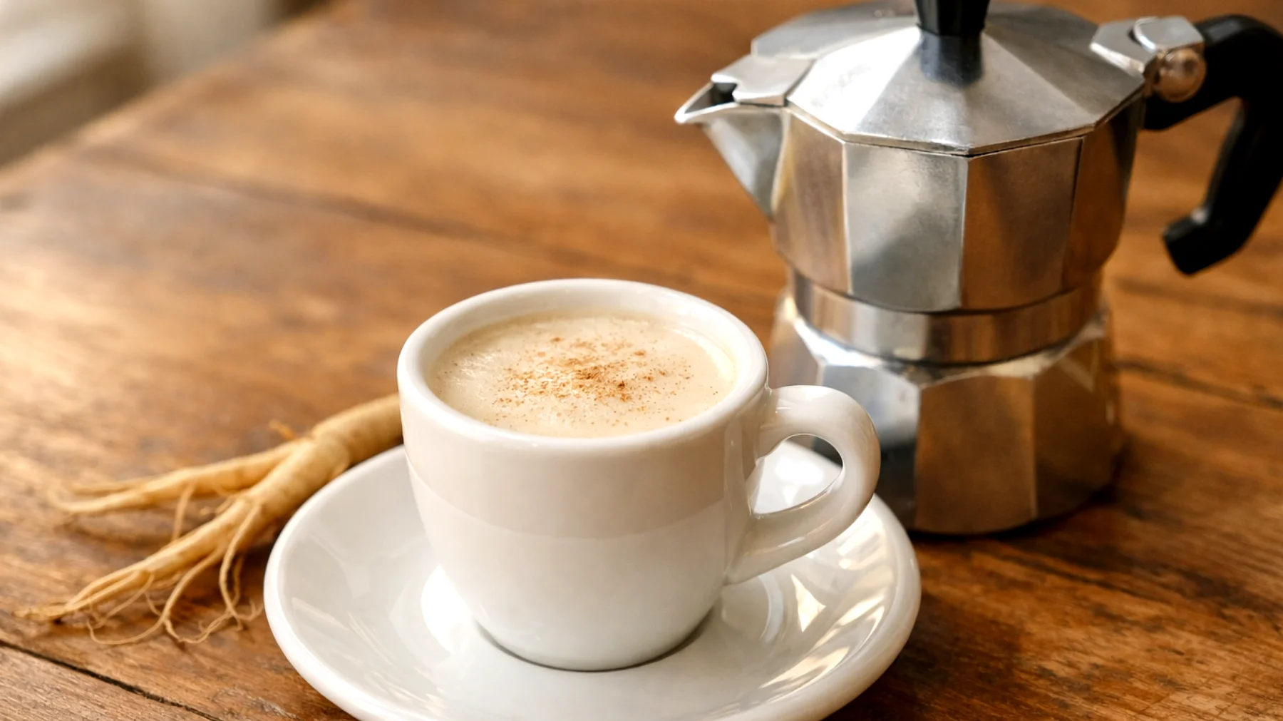 Perché il ginseng fatto in casa con la moka o la macchina da caffè è migliore del caffè tradizionale o del ginseng solubile in bustina"